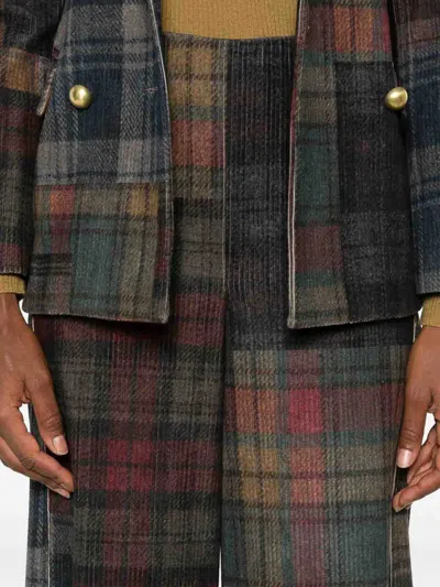 Bye Patchwork Design Trousers In Multi