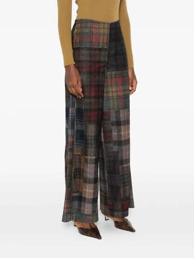 Bye Patchwork Design Trousers In Multi