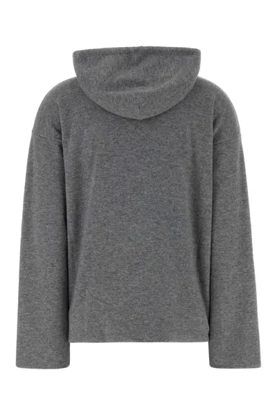 Miu Miu Cashmere Hooded Sweatshirt Front Pockets In Multi