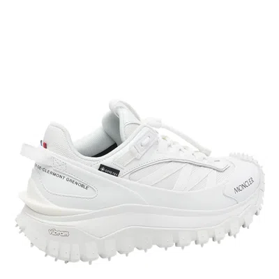 Moncler White Fabric Trailgrip Gtx Sneakers In Multi