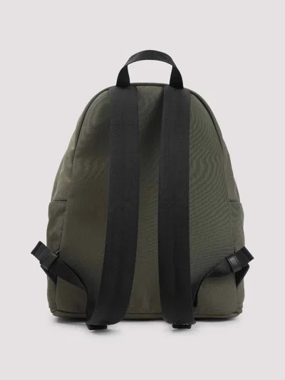 Moncler Pierrick Backpack Front Pocket Adjustable Straps Handle In Green