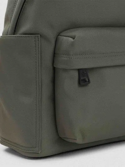Moncler Pierrick Backpack Front Pocket Adjustable Straps Handle In Green