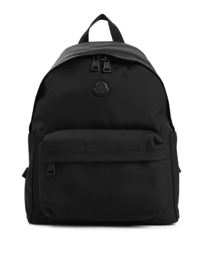Moncler New Pierrick Fabric Backpack Featuring Pockets In Black