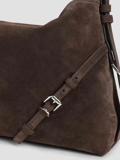 Givenchy Voyou Medium Shoulder Bag With Buckle In Brown