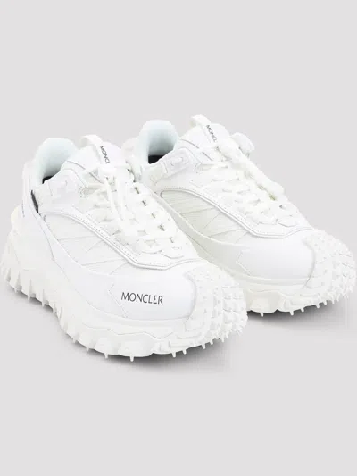 Moncler Waterproof Trailgrip Gtx Sneakers With Carbon Fiber In White
