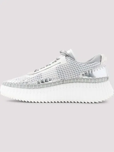Chloé Chloe Women Multicolor Fabric Nama Sneakers In White