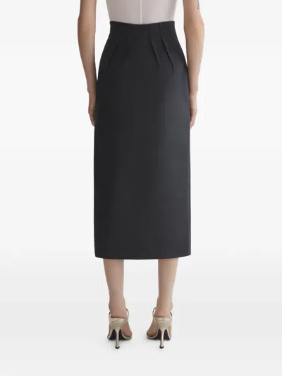 Mugler Belted Split Skirt In Multi