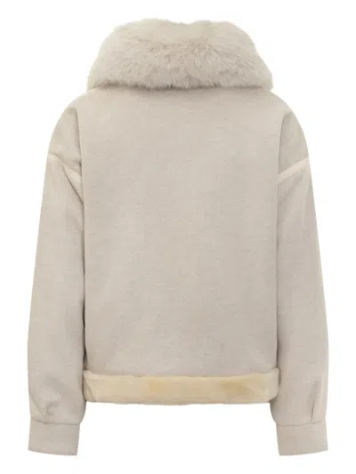 Ava Adore Textured Zip-up Jacket In Multi