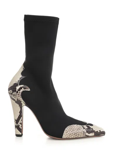 Paris Texas Belle Western Ankle Boot In Black