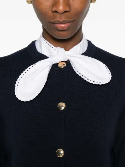 Maje Collar Button Cardigan In Black