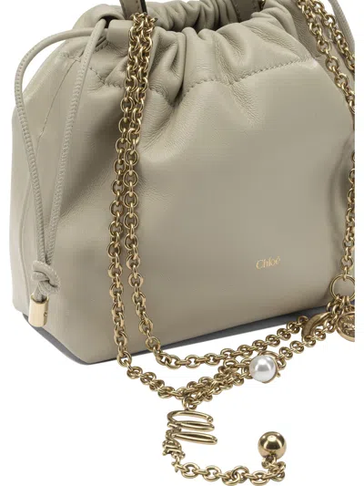 Chloé Mini Icons Handbag In White