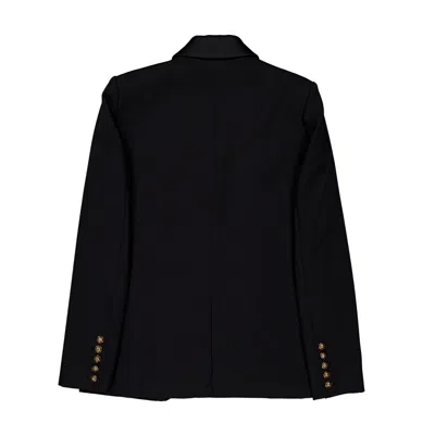 Balmain Womens Double-breasted Blazer In Black