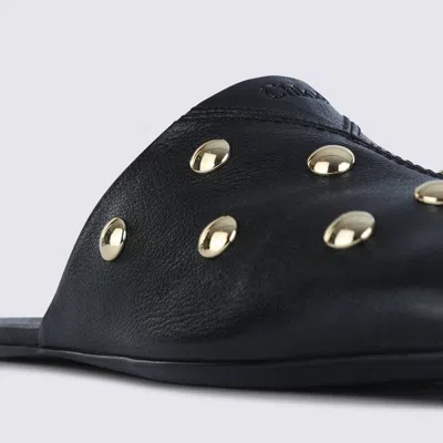 Chloé Flat Shoes Blacks And Greys In Black