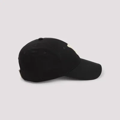 Saint Laurent Y Patch Baseball Cap In Black