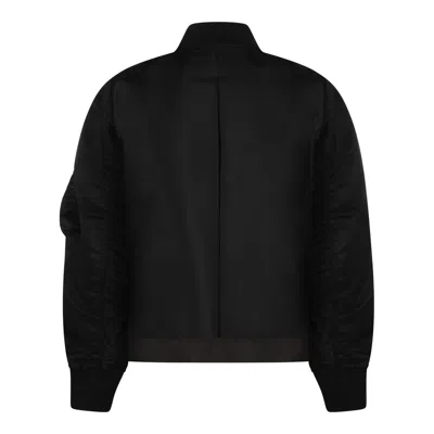 Sacai Jackets Blacks And Greys In Black