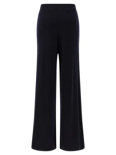 Max Mara Maxppiega Pants Blue In Black