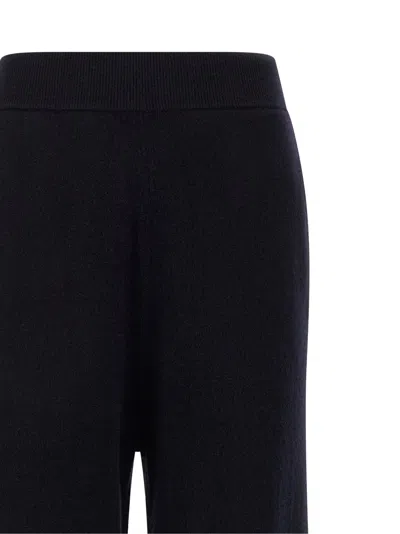 Max Mara Maxppiega Pants Blue In Black