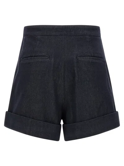 Max Mara Mxmcalca Bermuda And Short Blue In Gray