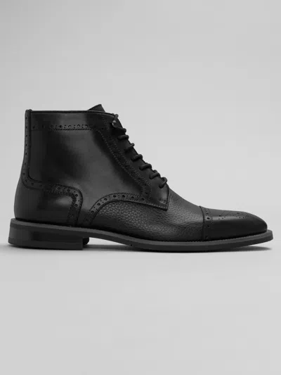 La Milano Jaxon Ii Cap Toe Boots In Black