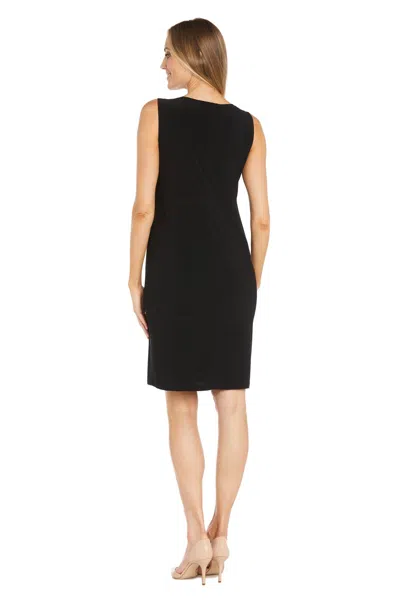 R & M Richards 1493 Two Piece Short Mother Of The Bride Jacket Dress In Black