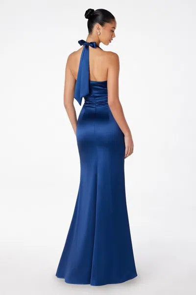 Astee T2001p Long Fitted Formal Evening Gown In Brown