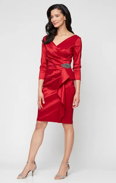 Alex Evenings 8166716 Short Mini Cocktail Dress In Blue