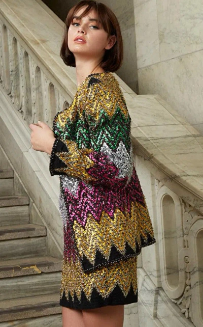 Jovani 05038 Multi Embellished Jacket In Multi