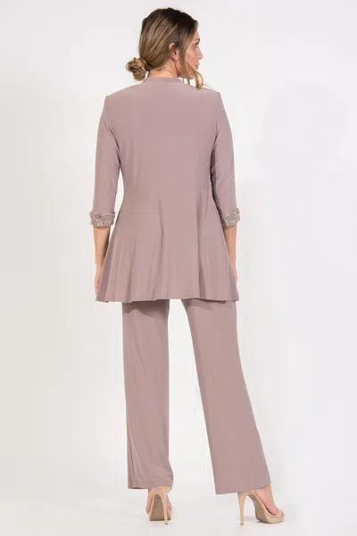 R & M Richards 7772 Mother Of The Bride Formal Pant Suit In Pink