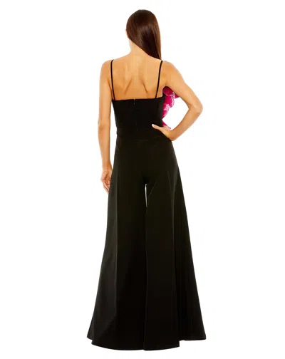 Mac Duggal 11767 Long Formal Ruffle Wide Leg Jumpsuit In Black
