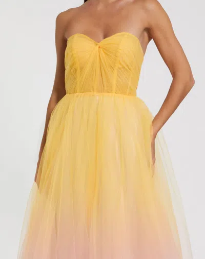 Mac Duggal 37005 Prom Long Ball Gown Formal Ombre Dress In Multi