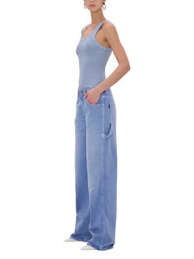 Haikure Winona Bull Wide Leg Denim Trousers In Blue