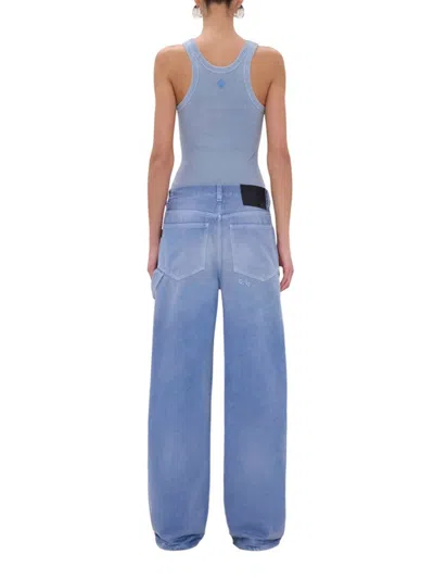 Haikure Winona Bull Wide Leg Denim Trousers In Blue