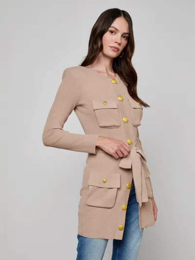 L'agence Lore Cardigan In Neutral