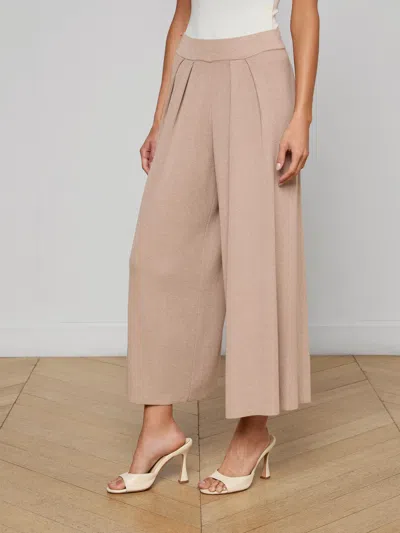 L'agence Milly Knit Pant In Brown