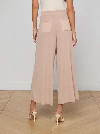 L'agence Milly Knit Pant In Brown