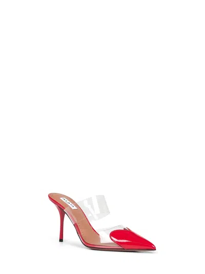 Alaïa Alaia Women Le Coeur Patent Leather Sandals In Red