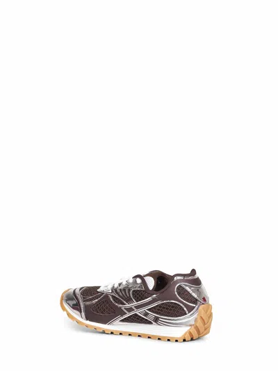 Bottega Veneta Men Fondant And Silver Technical Fabric And Mesh Orbit Sneakers In Multi