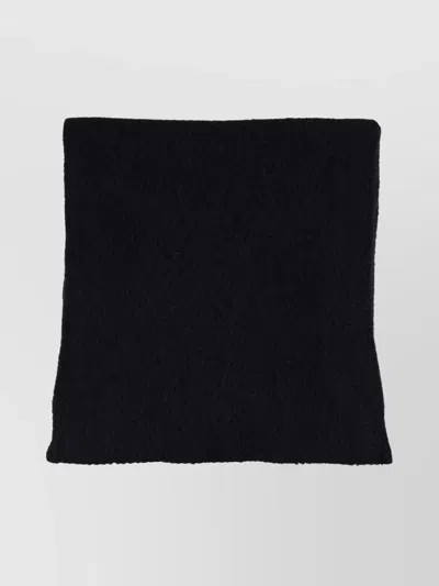 American Vintage Rectangular Soft Texture Scarf In Black
