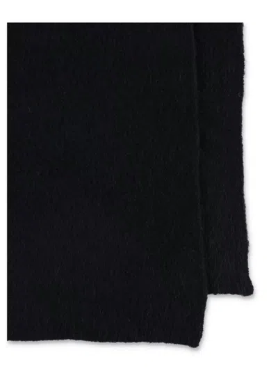 American Vintage Rectangular Soft Texture Scarf In Black