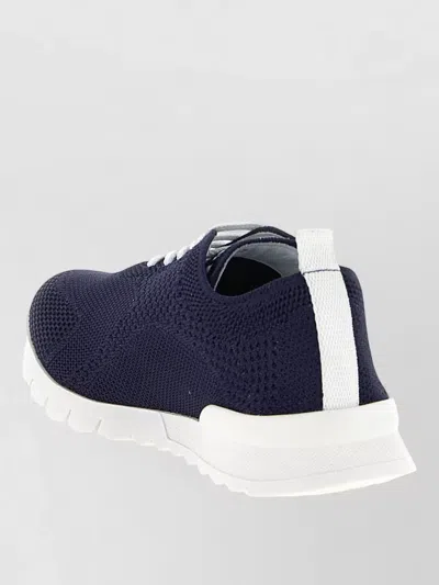 Kiton Fits Sneakers Round Toe Knit Upper In Purple