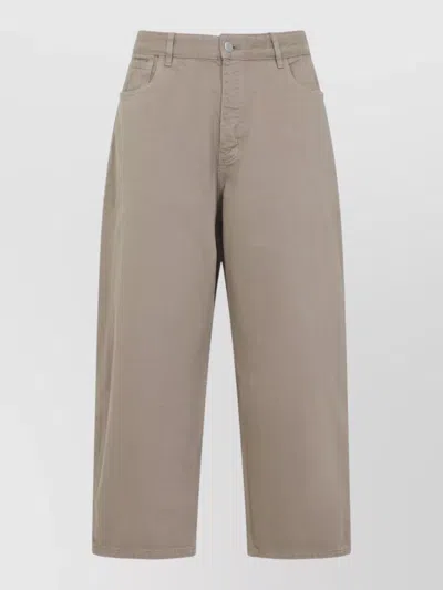 Studio Nicholson Paolo Volume Jeans Trousers Belt Loops In Neutral