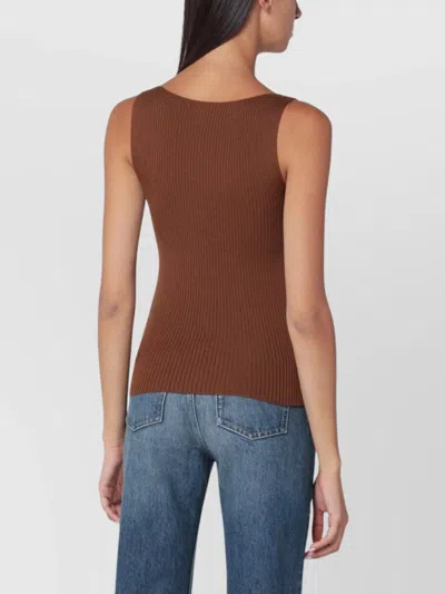 Roberto Collina Wool Tank Top Sleeveless Design In Multi