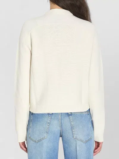 Gucci Women Wool And Cashmere Cardigan With Metal Horsebit In White