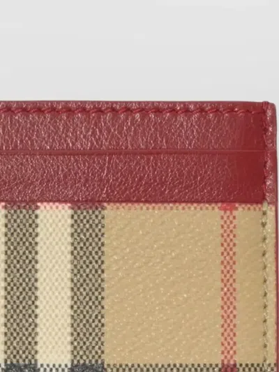 Burberry Check Pattern Compact Credit Card Case
