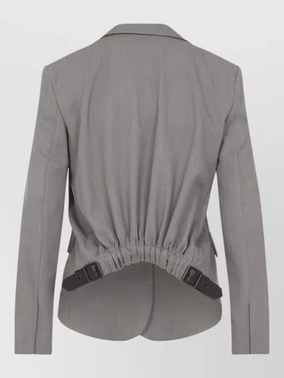 Loewe Tailored Jacket Notch Lapel Single Breasted In Gray