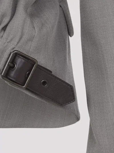 Loewe Tailored Jacket Notch Lapel Single Breasted In Gray