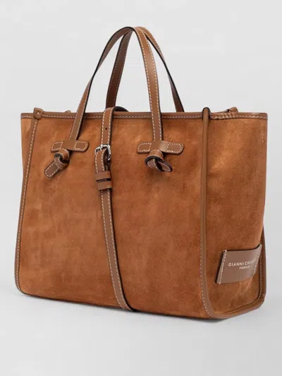 Gianni Chiarini Miss Marcella Tote Bag Adjustable Strap In Brown
