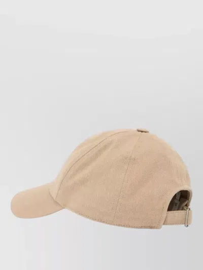 Isabel Marant Tomas Embroidered Baseball Cap Cotton Six Panel In Brown