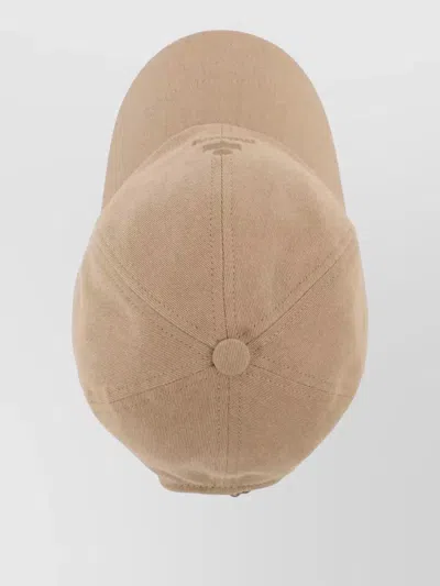 Isabel Marant Tomas Embroidered Baseball Cap Cotton Six Panel In Brown