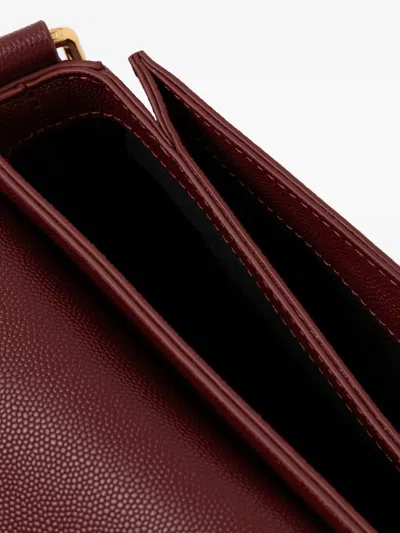 Trussardi Mini Cameo Cross Body Bag In Burgundy